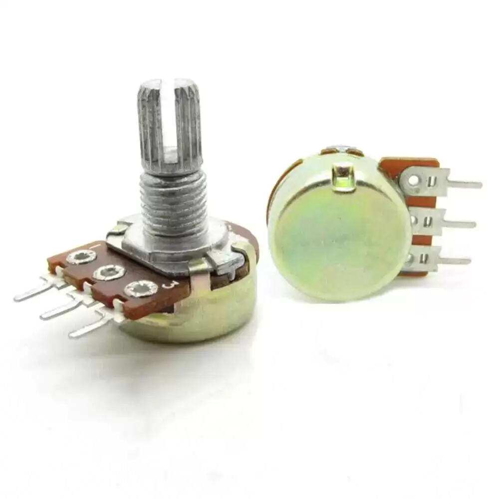 Metal Potentiometer 20K Ohm 3-Pin 