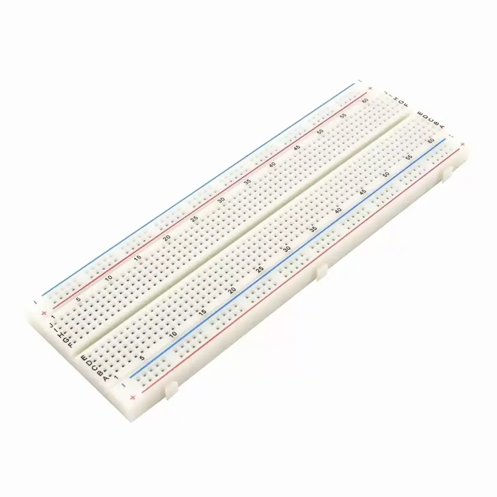 MB102 Breadboard 830 Point (Connected Power Rails) 