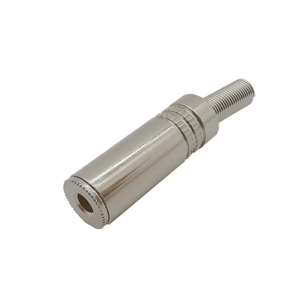 AUX Metal 3.5mm Female Jack Solder Wire Connector