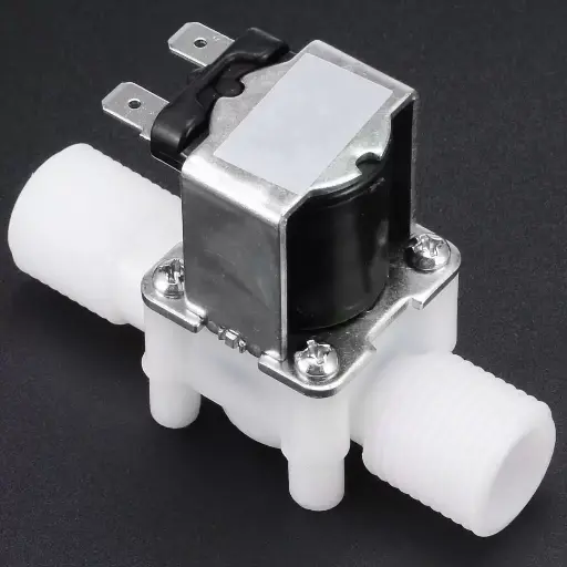 Pressure Plastic Electric Water Solenoid Valve 12V 1/2″ Normally Closed