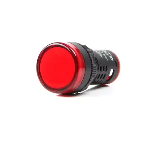 22mm AC 220V Long Life LED Indicator Lamp AD22-22DS Red 