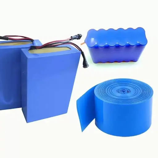 Blue PVC Shrink Tube (price in meter)